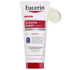 Eczema Relief Cream – Unscented, Fragrance Free, 14 Oz Colloidal Oatmeal
