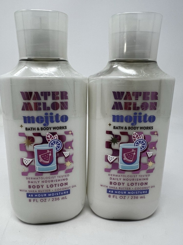 2x Bath & Body Works Watermelon Mojito Body Lotion 8 Oz Sealed! Free Ship!