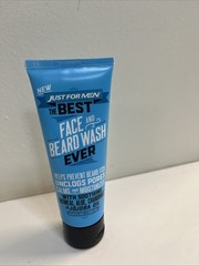 JUST FOR MEN The Best Face and Beard Wash Ever Aloe Jojoba Oil 3.4 fl oz