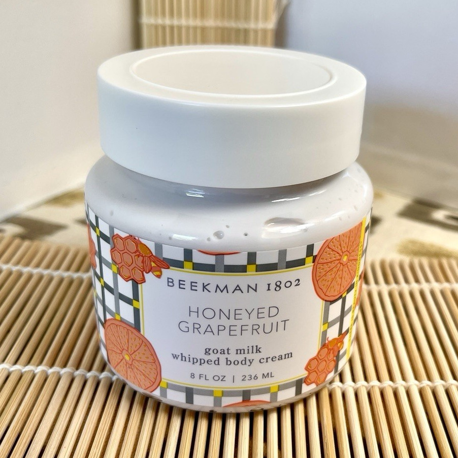 NEW! Sealed! Beekman 1802 Honeyed Grapefruit Whipped Body Cream 8 fl oz/236 mL