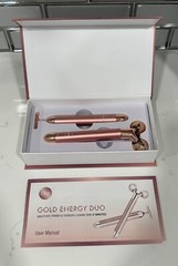 Ora Gold Energy Duo. Includes Microcurrent T-Bar & 360-Degree Roller