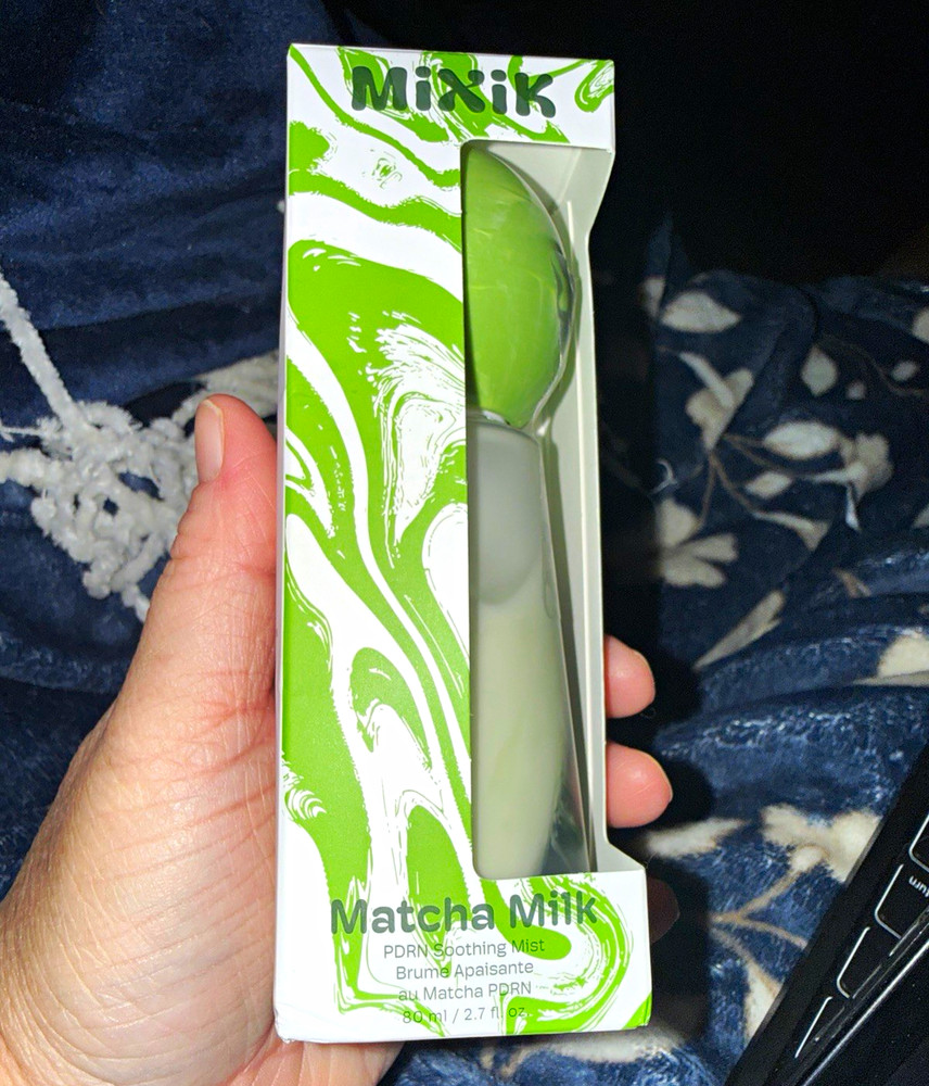 Mixik Matcha Milk PDRN Soothing Hydrating Face Mist Day Treatment 2.7 fl oz