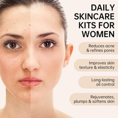 Collagen Skin Care Set, Anti Aging Skincare Set for Reduce Wrinkles, Shrink P…