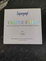Supergoop Triple Prep Weightless Multitasking Moisturizer SPF40 1.7oz Exp11/2025