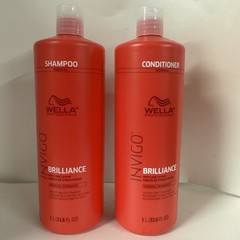 Wella Invigo Brilliance Normal Shampoo Conditioner Duo 33.8oz/1L
