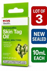 CVS Health Homeopathic Skin Tag Oil 0.34oz 10mL Lot of 3 New Sealed