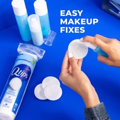 Q-Tips Premium Cotton Rounds For Face 100 Cotton Soft Lint Makeup Remover Pads