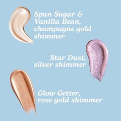 Mini Shimmer Lotion Set, Gold, Silver and Rose Gold Moisturizer, Glimmer Godd…
