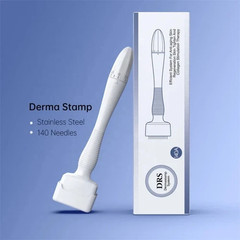 Adjustable Derma Stamp for Beard Growth & Face – 140 Titanium Micro-Needles
