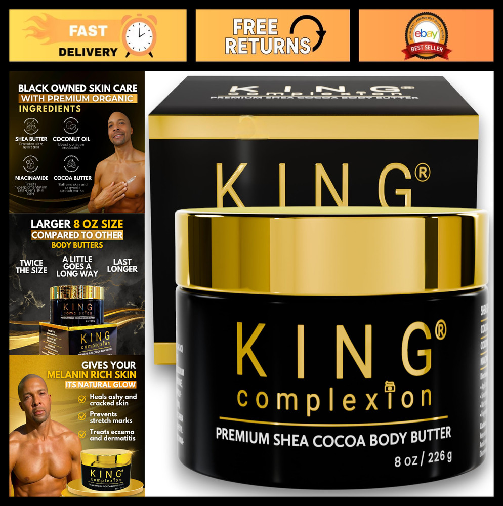 Premium Body Butter 8 oz – Ultra Hydration, Coconut Oil, Black Skincare, Massage