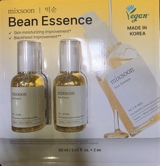 mixsoon Bean Essence Vegan Face & Neck Essence 2-Pack 60ml / 2.02 fl oz