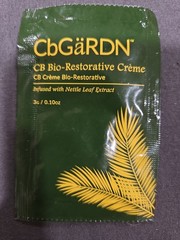 CbGaRDN CB Bio-Restorative Crème Infused Nettle Leaf Cream 3g 0.10 oz SAMPLE