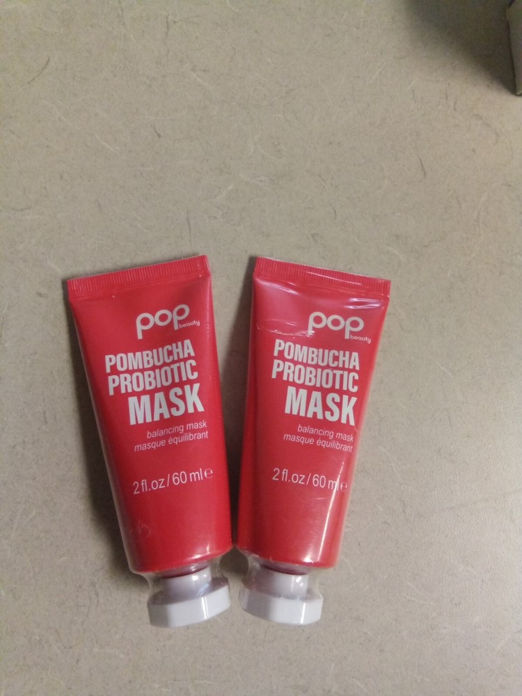 Pop Beauty Pombucha Probiotic Face Mask ~ 2 Fl oz each. Lot of 2