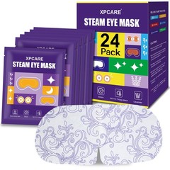 XPCARE 24 Pack Steam Eye Masks for Dry Eyes, 1 Count (Pack of 24), Purple