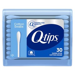 Pack of 1, 30 Count Q-tips Swabs Travel Pack, Blue
