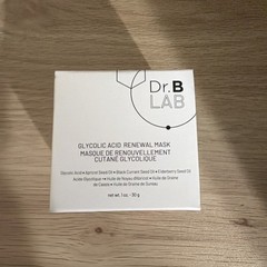 Dr. B Lab Glycolic Acid Renewal Mask 1 oz/30 g Full Size Refines Skin Texture