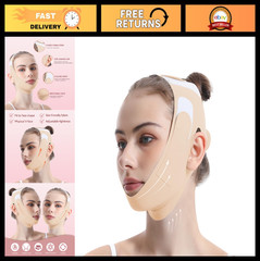 Adjustable V-Line Chin Lifting Mask, Breathable Double Chin Reducer Strap for Sl