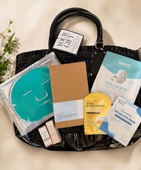 Luxury Home Spa Bundle |Collagen Masks + Eye Treatments + Elizabeth Arden Tote