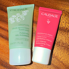 Caudalie Vinopure Travel Set Cleanser + Moisturizer Gel/Cream 1 fl oz Comb