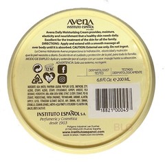 AVENA Instituto Español Moisturizing Oat Cream Hand Body Skin Lotion 6.8oz-1Pack