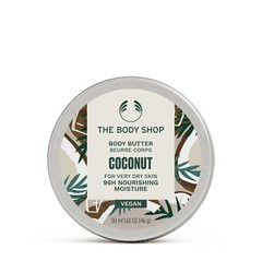 Coconut Body Butter 1.7oz Ultra Rich Moisturizer for Dry Skin Fresh Scent