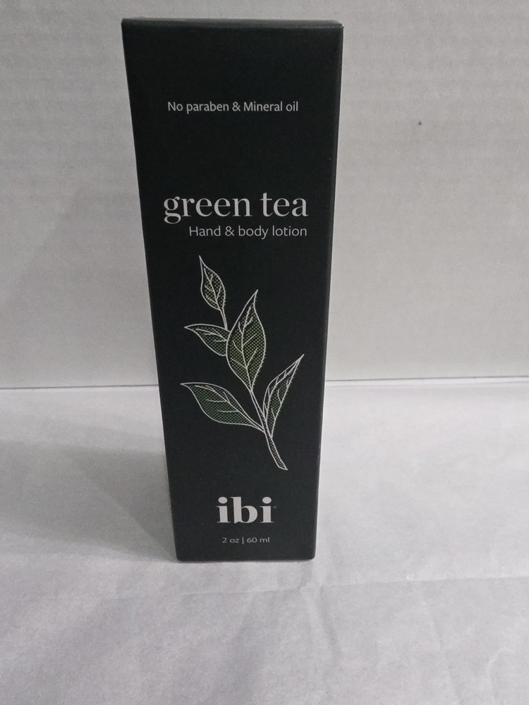 NEW IBI GREEN TEA HAND AND BODY LOTION 2OZ No Paraben & Mineral Oil New In Box