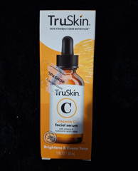 TruSkin Vitamin C Hyaluronic Acid Vitamin E Serum Brightening Face 1 fl oz