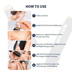 Facial SPA CO2 Bubble Oxygen Beauty Machines & Skin Bright Gel Exfoliat Pods Kit