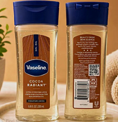 Vaseline Cocoa Radiant Hydrating Cocoa Butter Body Oil Gel, 6.8 fl oz