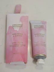 Organik Botanik Australia Rose Petals & Almond Hand Cream 2.87 Fl Oz