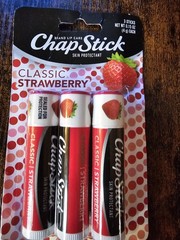 ChapStick Lip Balm 8 Stick Lot – Two Strawberry 3-Packs & Two Original Singles –