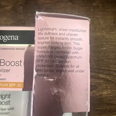 2 Neutrogena Bright Boost Moisturizer with Sunscreen SPF 30 – 1 oz Each