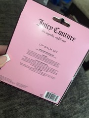 New 4PC Juicy Couture Lip Balm Gift Set Full Size 4x 3g/0.1 oz~Limited Edition