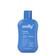 Welly ECZEMA Body Cream 7 fl oz Free from Fragrance, Mineral Oil, Parabens& Dyes