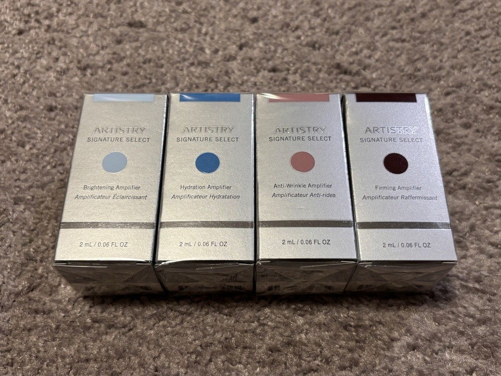 4 Different Artistry Signature Select Amplifiers .06 oz / 2ml Expired Sealed