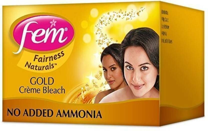 Dabur Fem Cream Creme Bleach Face Skin Glowing – Gold 24g – DIRECT FROM INDIA
