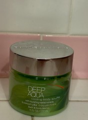 Vtg Bath & Body Works Signature Collection DEEP AQUA Cooling Body Soufflé (6oz)