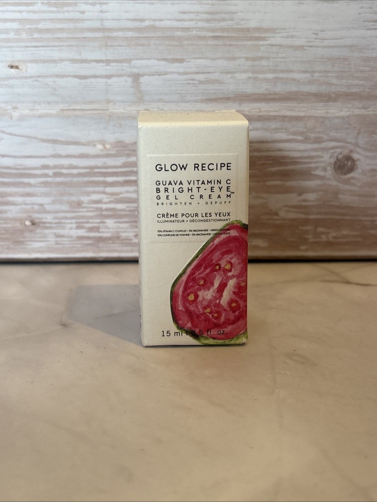 Glow Recipe Guava Vitamin C Bright-Eye Gel Cream – Full Size .5oz/15ml