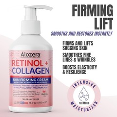 Skin Firming Retinol Collagen Face & 16.9 Ounce (Pack of 2), White