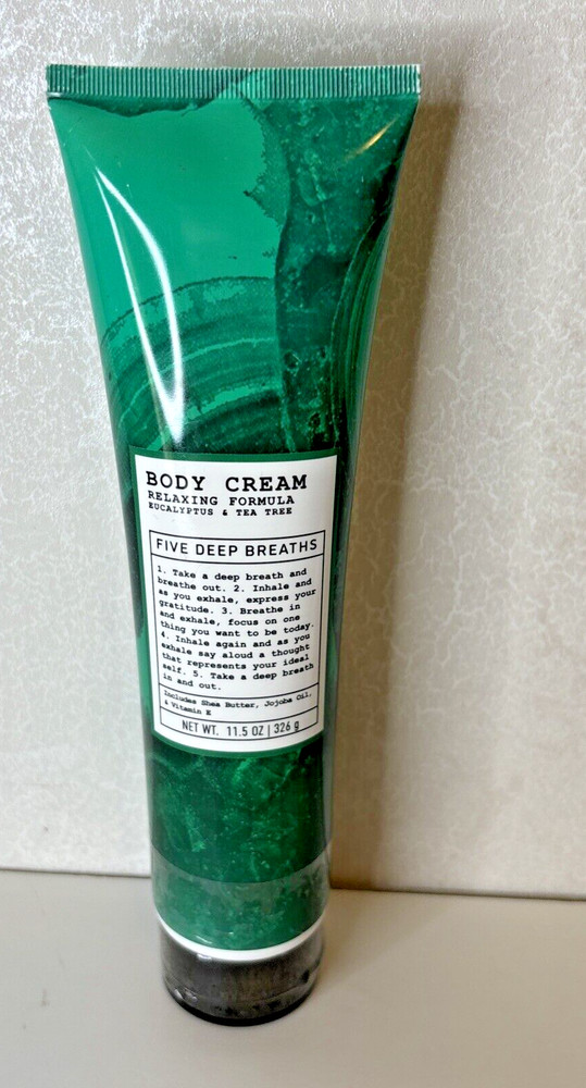 Body Cream Relaxing Formula Eucalyptus & Tea Tree By Five Deep Breaths, 11.5 oz