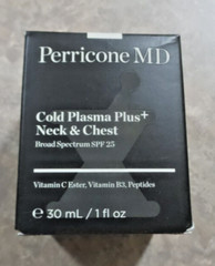 Perricone MD Cold Plasma Plus+ Neck & Chest Broad Spectrum SPF 25- 1 oz « NEW »