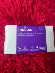 Modess Disposable Face Towels 30 Count Ultra Soft Vegan Facial Towels Clinically