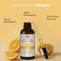 The Man Company Vitamin C Serum for Glowing Skin Brighten Fade DarkSpot Men 30ml