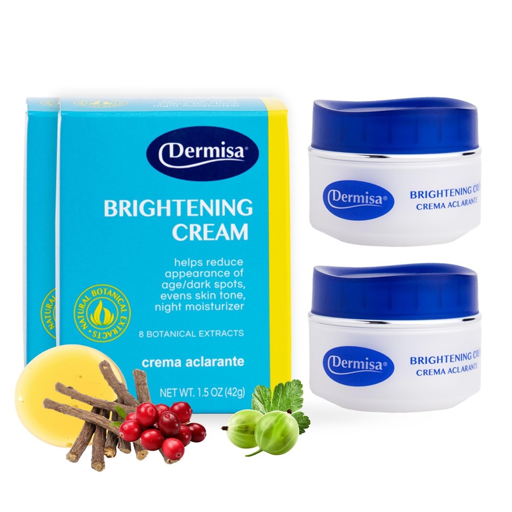 Dermisa Brightening Cream with Kojic Acid, Licorice, 1.5 Fl Oz (Pack of 2)