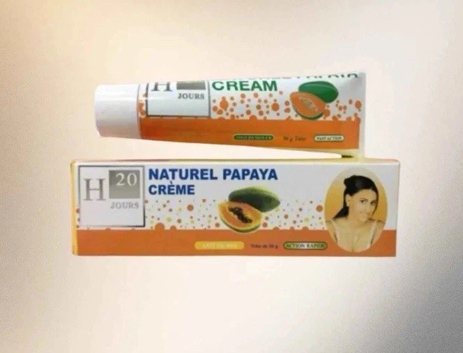 H20 Jours Papaya Extract Face/Body Moisturizer Cream 50g Natural Papain Enzyme