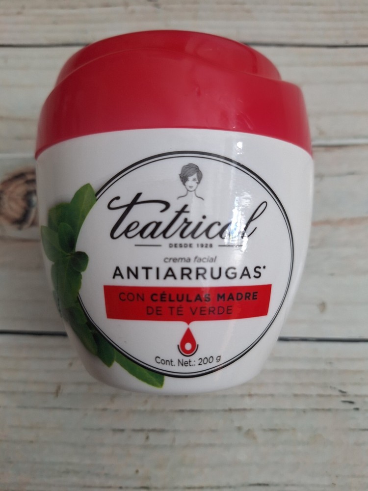 Teatrical Crema Facial Antiarrugas con Celulas Madres de Te Verde Cream 200g