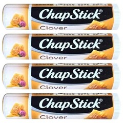 ~ 4 Tubes Sealed New Chapstick Clover Honey .15 Oz ~