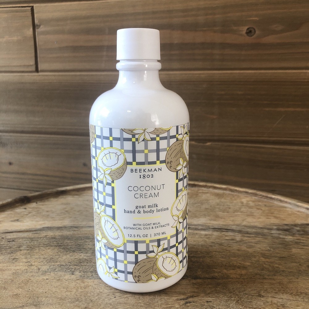 Beekman 1802 Coconut Cream Hand & Body Lotion 12.5 fl.oz ~ No Pump ~ Sealed