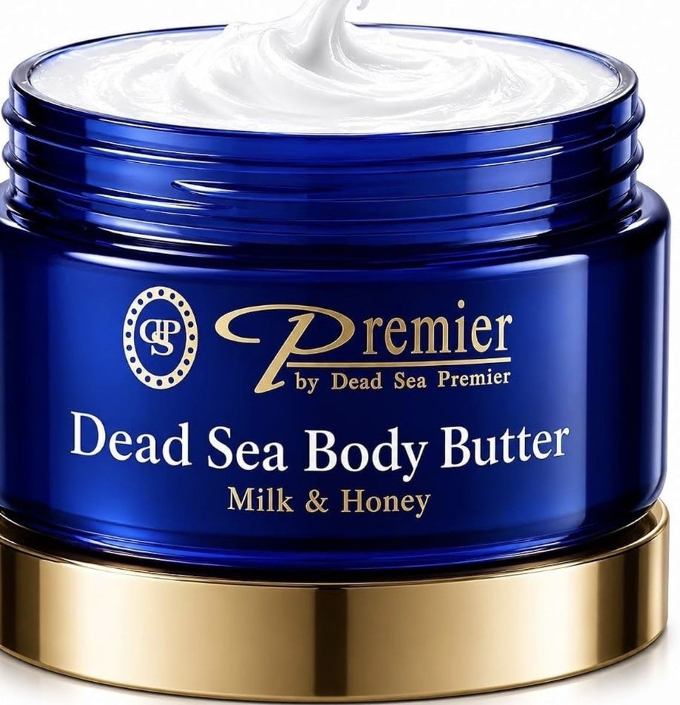 Dead Sea Body Butter Litchi Coconut Milk, 350ml leave Your Body, Smooth And Soft