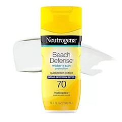 Neutrogena Beach Defense SPF 70 Sunscreen Body Lotion 6.7 oz Broad Spectrum UVA